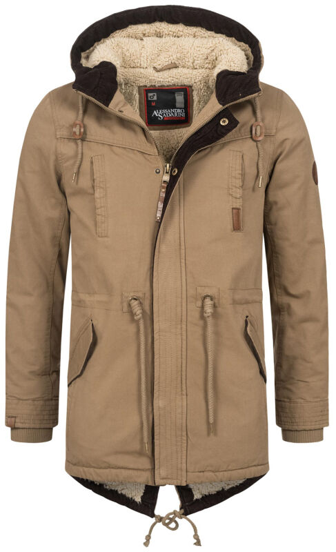 Alessandro Salvarini Herren Winterparka O280 Camel M