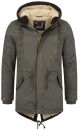 Alessandro Salvarini Herren Winterparka O280 Dunkelgrau M