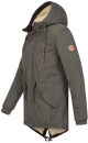 Alessandro Salvarini Herren Winterparka O280 Dunkelgrau L