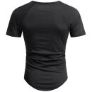 Alessandro Salvarini Herren T-Shirts O076 Schwarz 3XL