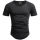 Alessandro Salvarini Herren T-Shirts O076 Schwarz 3XL