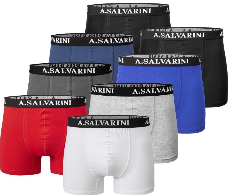 Alessandro Salvarini Herren Boxershorts O-195 - Mehrfarbig-Gr.S