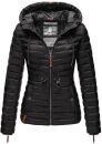 Marikoo Aniyaa Damen Jacke Steppjacke Übergangsjacke gesteppt B867 Schwarz-Gr.XS