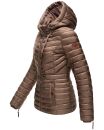 Marikoo Aniyaa Damen Jacke Steppjacke Übergangsjacke gesteppt B867 Taupe-Gr.XXL