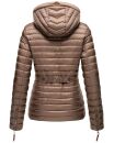 Marikoo Aniyaa Damen Jacke Steppjacke Übergangsjacke gesteppt B867 Taupe-Gr.XXL