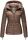 Marikoo Aniyaa Damen Jacke Steppjacke Übergangsjacke gesteppt B867 Taupe-Gr.XXL