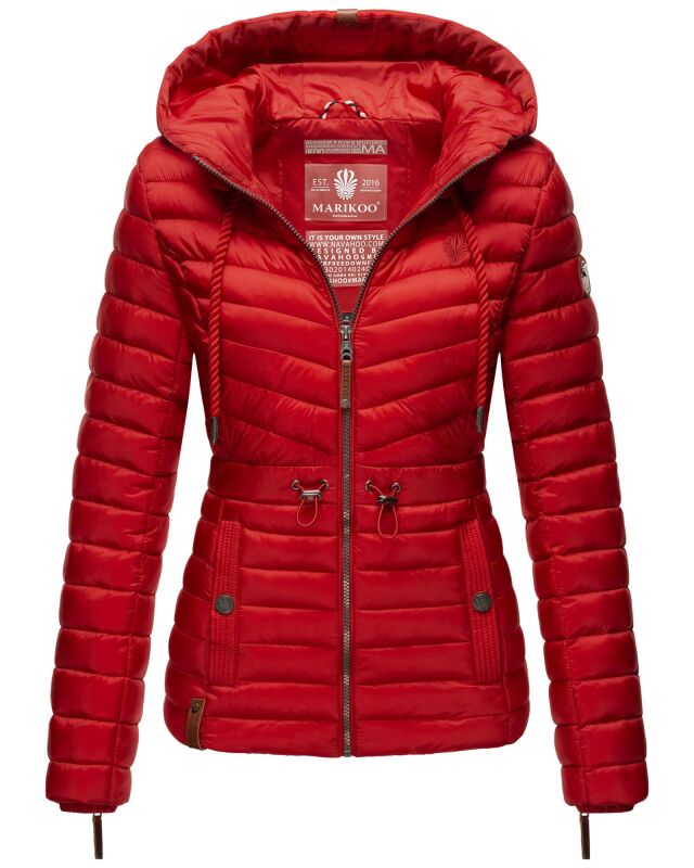 Marikoo Aniyaa Damen Jacke Steppjacke Übergangsjacke gesteppt B867 Rot-Gr.L