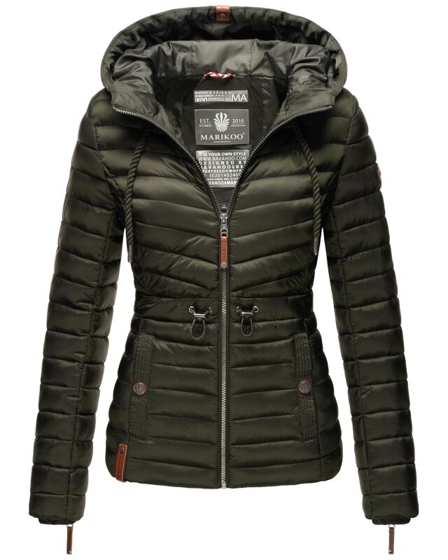 Marikoo Aniyaa Damen Jacke Steppjacke Übergangsjacke gesteppt B867 Olive-Gr.XS