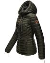 Marikoo Aniyaa Damen Jacke Steppjacke Übergangsjacke gesteppt B867 Olive-Gr.XS