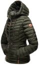 Marikoo Aniyaa Damen Jacke Steppjacke Übergangsjacke gesteppt B867 Olive-Gr.XS