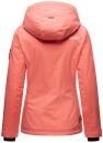 Marikoo Erdbeere Designer Damen Winter leicht gefüttert mit Kapuze B659 Rosa-Coral Größe XS - Gr. 34