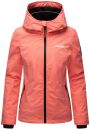 Marikoo Erdbeere Designer Damen Winter leicht gefüttert mit Kapuze B659 Rosa-Coral Größe XS - Gr. 34