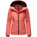 Marikoo Erdbeere Designer Damen Winter leicht gefüttert mit Kapuze B659 Rosa-Coral Größe S - Gr. 36