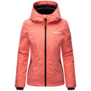Marikoo Erdbeere Designer Damen Winter leicht gefüttert mit Kapuze B659 Rosa-Coral Größe S - Gr. 36