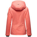 Marikoo Erdbeere Designer Damen Winter leicht gefüttert mit Kapuze B659 Rosa-Coral Größe M - Gr. 38
