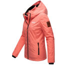 Marikoo Erdbeere Designer Damen Winter leicht gefüttert mit Kapuze B659 Rosa-Coral Größe XXL - Gr. 44
