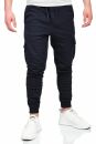Alessandro Salvarini Herren Jogging Cargo Hose O271 Dunkelblau S