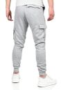 Alessandro Salvarini Herren Jogging Cargo Hose O271 Hellgrau L