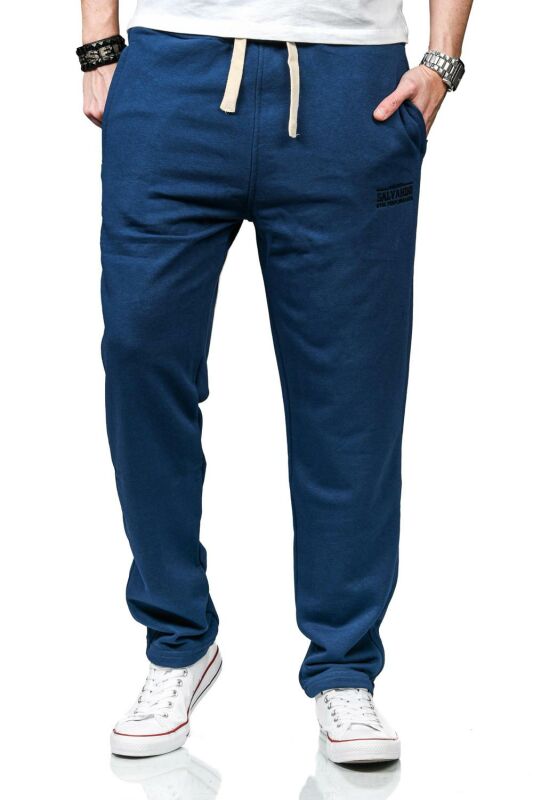 Alessandro Salvarini Herren Jogging Sport Hose Fitness Jogger Jogginghose O273 Blau XXL