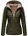 Marikoo Asraa Damen Steppjacke mit Kapuze gesteppt Übergangsjacke B857 Olive-Gr.XXXL