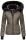 Navahoo Damen Winter Jacke warm gefüttert Teddyfell B361 Grey Olive Größe XS - Gr. 34
