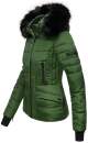 Navahoo Damen Winter Jacke warm gefüttert Teddyfell B361 Green Größe L - Gr. 40