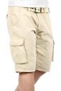 Indicode Monroe Herren Sommer Shorts B699 Beige-Größe S - Gr. S