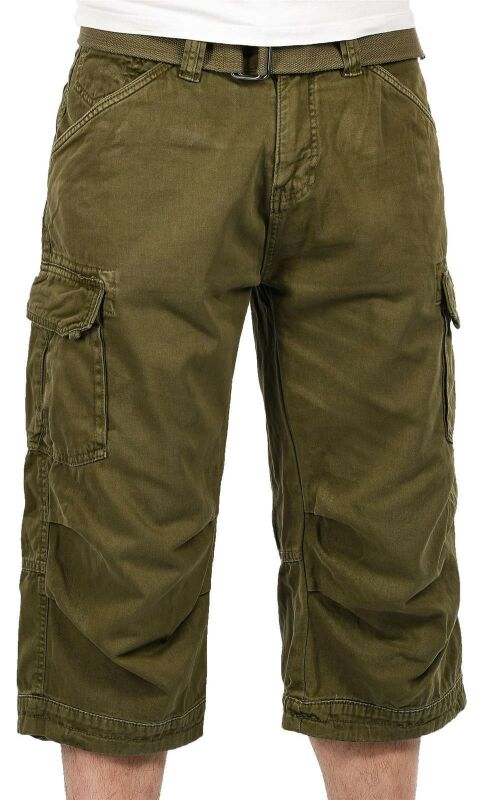 Indicode Nicholas Herren Shorts Bermudas B710 Olive Größe M - Gr. M