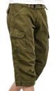 Indicode Nicholas Herren Shorts Bermudas B710 Olive Größe M - Gr. M