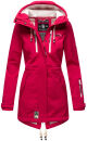 Marikoo Zimtzicke Damen Outdoor Softshell Jacke lang...