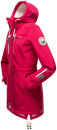 Marikoo Zimtzicke Damen Outdoor Softshell Jacke lang  B614 Fuchsia Größe S - Gr. 36