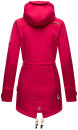 Marikoo Zimtzicke Damen Outdoor Softshell Jacke lang  B614 Fuchsia Größe S - Gr. 36