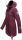 Marikoo Zimtzicke Damen Outdoor Softshell Jacke lang  B614 Weinrot Größe S - Gr. 36