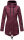 Marikoo Zimtzicke Damen Outdoor Softshell Jacke lang  B614 Weinrot Größe L - Gr. 40