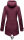 Marikoo Zimtzicke Damen Outdoor Softshell Jacke lang  B614 Weinrot Größe L - Gr. 40