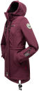 Marikoo Zimtzicke Damen Outdoor Softshell Jacke lang  B614 Weinrot Größe XL - Gr. 42