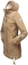 Marikoo Zimtzicke Damen Outdoor Softshell Jacke lang  B614 Taupe Grey Größe XXL - Gr. 44