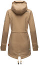 Marikoo Zimtzicke Damen Outdoor Softshell Jacke lang  B614 Taupe Grey Größe XXL - Gr. 44