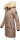 Navahoo Halina Damen Winter Steppmantel mit Kunstfell B803 Taupe Größe S - Gr. 36