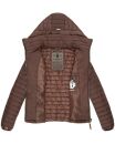 Marikoo Löwenbaby leichte Damen Steppjacke B839 Schoko Größe M - Gr. 38