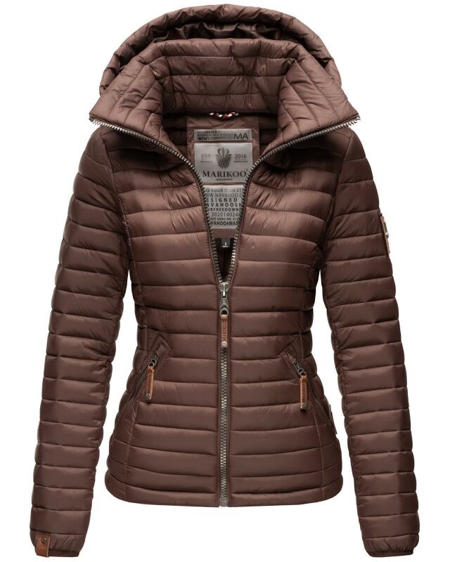 Marikoo Löwenbaby leichte Damen Steppjacke B839 Schoko Größe XL - Gr. 42