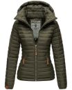 Marikoo Löwenbaby leichte Damen Steppjacke B839 Olive Größe S - Gr. 36