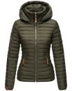 Marikoo Löwenbaby leichte Damen Steppjacke B839 Olive Größe S - Gr. 36