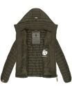 Marikoo Löwenbaby leichte Damen Steppjacke B839 Olive Größe M - Gr. 38