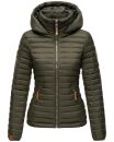 Marikoo Löwenbaby leichte Damen Steppjacke B839 Olive Größe L - Gr. 40
