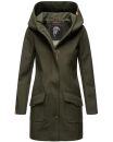 Marikoo Mayleen Damen Softshell Jacke mit Kapuze B856 Olive-Gr.XXL