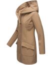 Marikoo Mayleen Damen Softshell Jacke mit Kapuze B856 Taupe-Gr.XXL