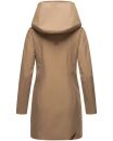 Marikoo Mayleen Damen Softshell Jacke mit Kapuze B856 Taupe-Gr.XXL