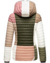 Navahoo Multikulti leichte Colour Blocking Damen Steppjacke B841 Naturals Größe XS - Gr. 34