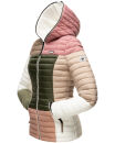Navahoo Multikulti leichte Colour Blocking Damen Steppjacke B841 Naturals Größe XS - Gr. 34